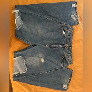 Fashion nova high-rise, wide leg, jeans